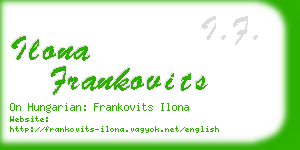 ilona frankovits business card